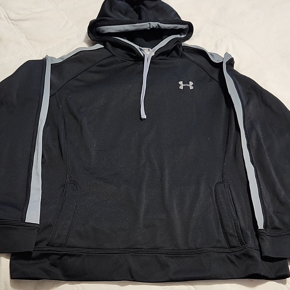 Under Armour Black Hoodie with Gray Accents
